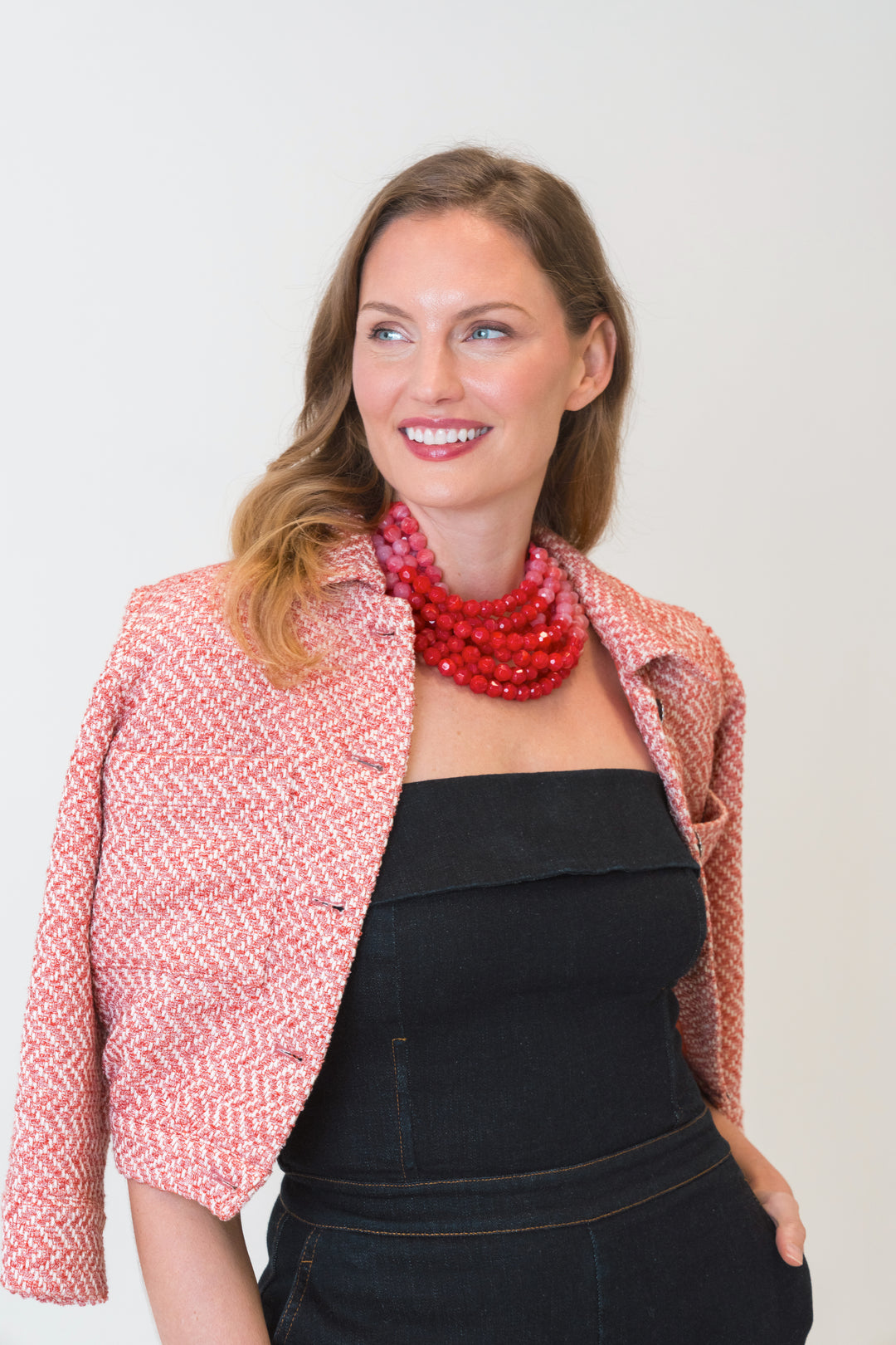 Gradated Bella Ferrari Rosso Necklace