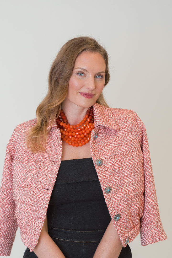 Gradated Bella  Tangerine Necklace