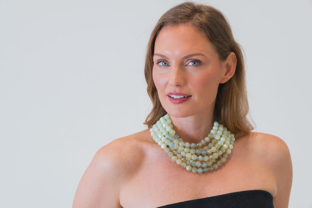 Gradated Bella Pearlized Citrine Necklace