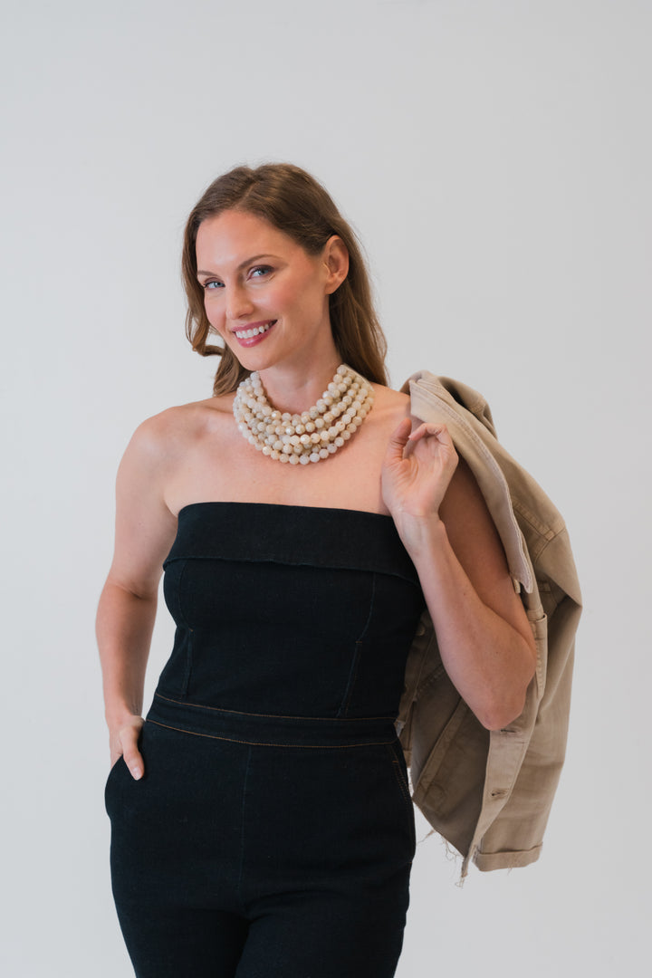 Bella Neutral Champagne Necklace