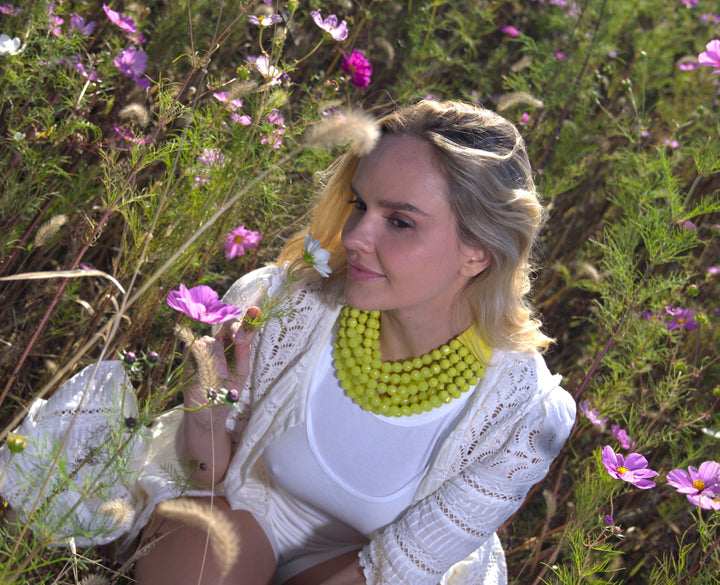 Gradated Bella Lime Necklace