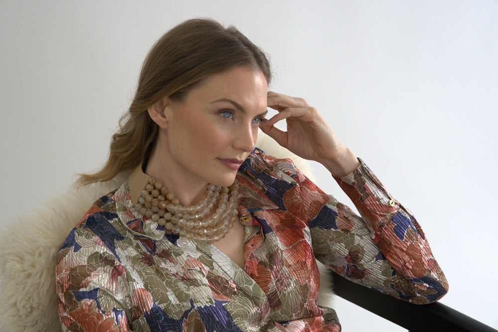 Bella Gradated Winter Champagne Necklace