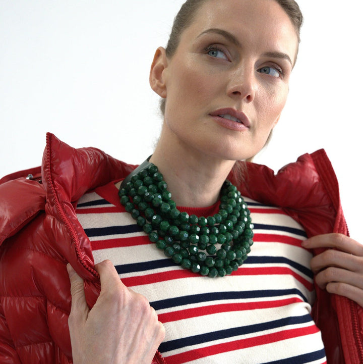 Bella Holiday Green Necklace