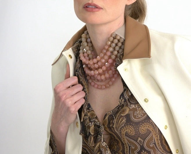 Bella Gradated Mauve Necklace
