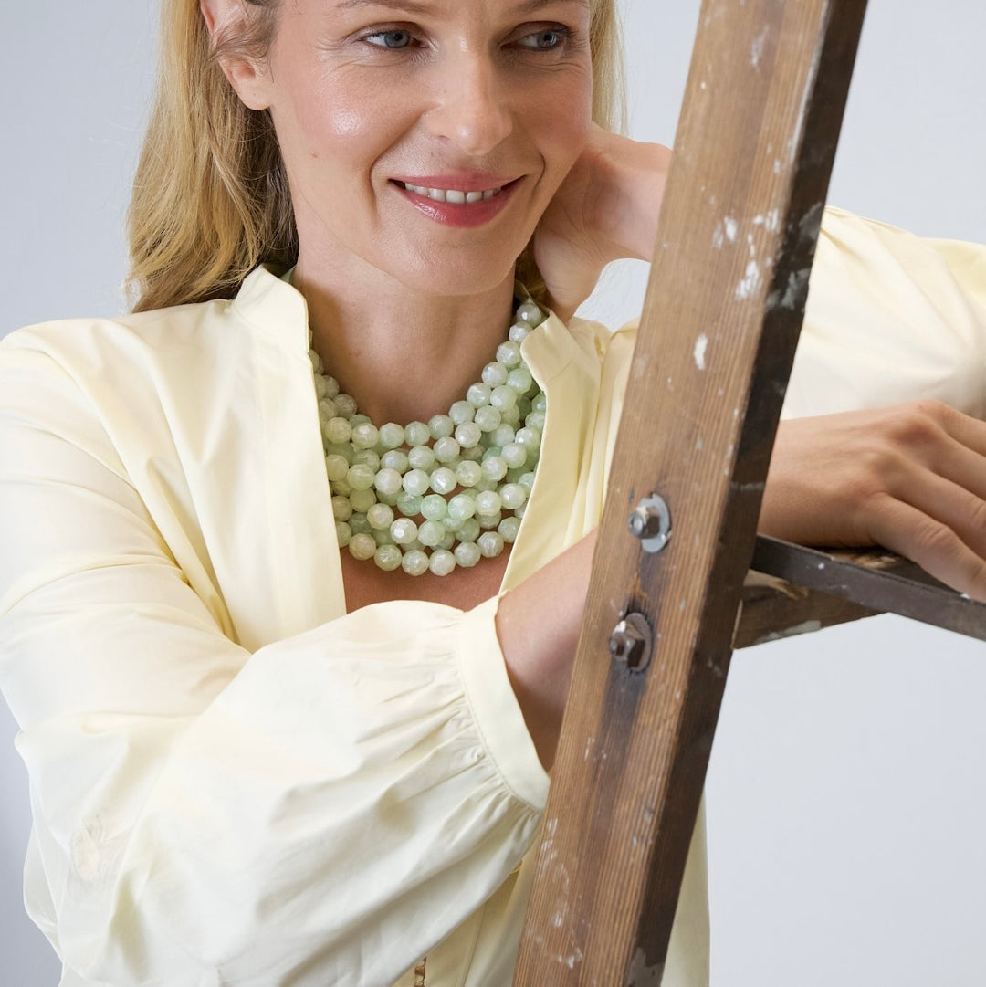 Bella Pearlized Green Necklace -  Fairchild Baldwin