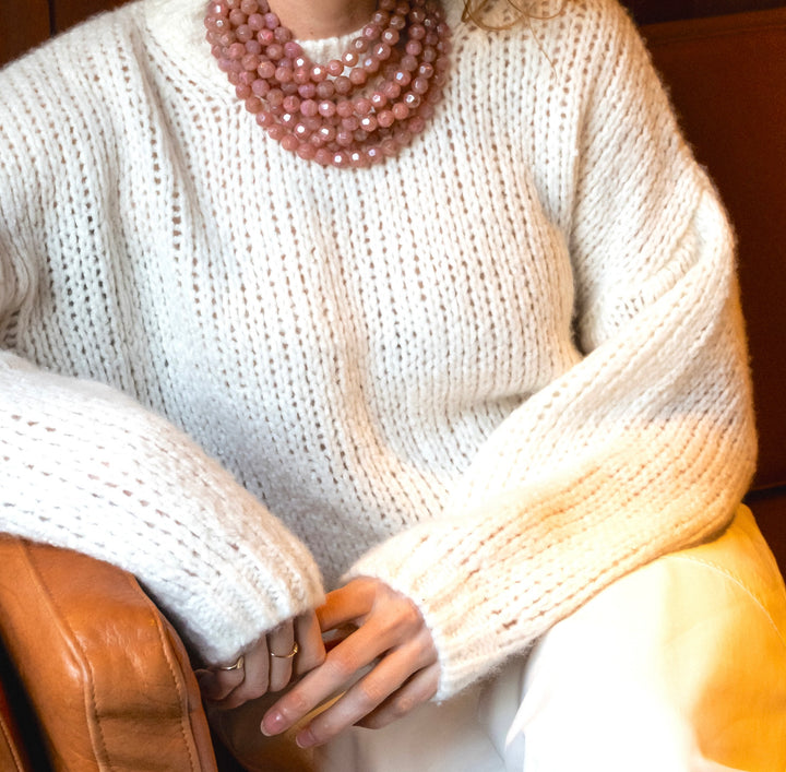 Bella Winter Rose Necklace