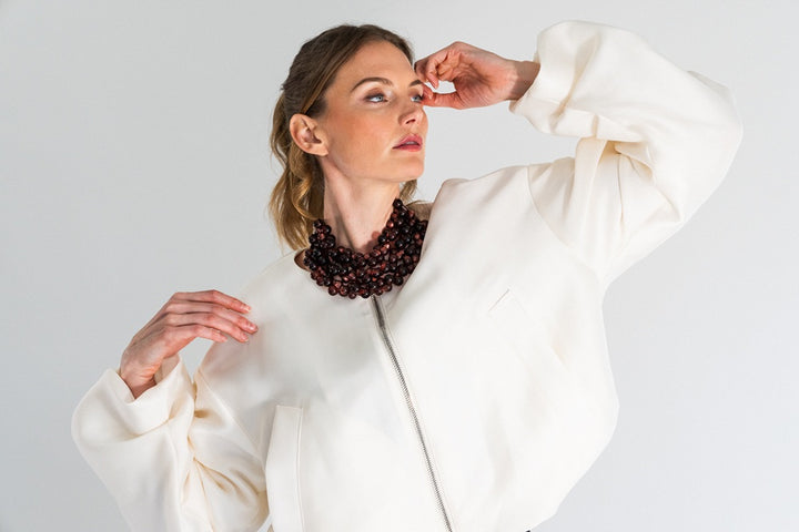 The Bubble Burgundy Necklace