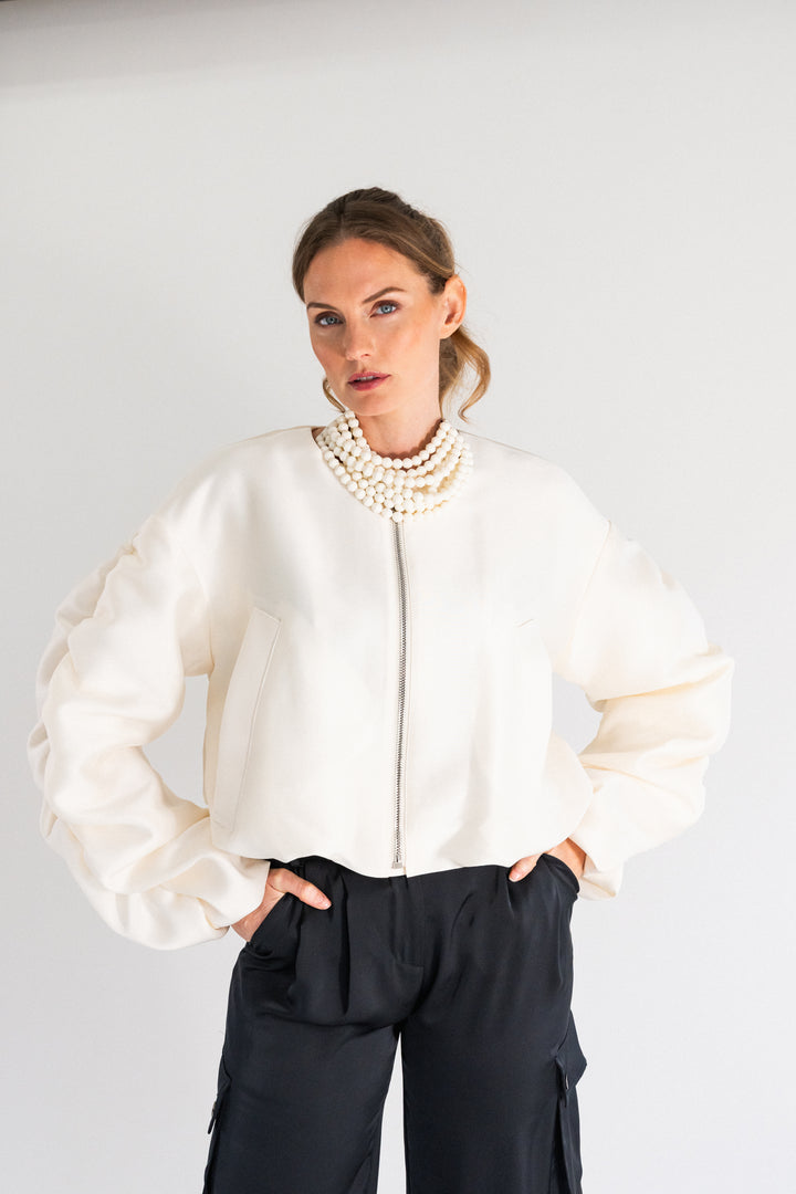 Marbella Matte Cream Necklace