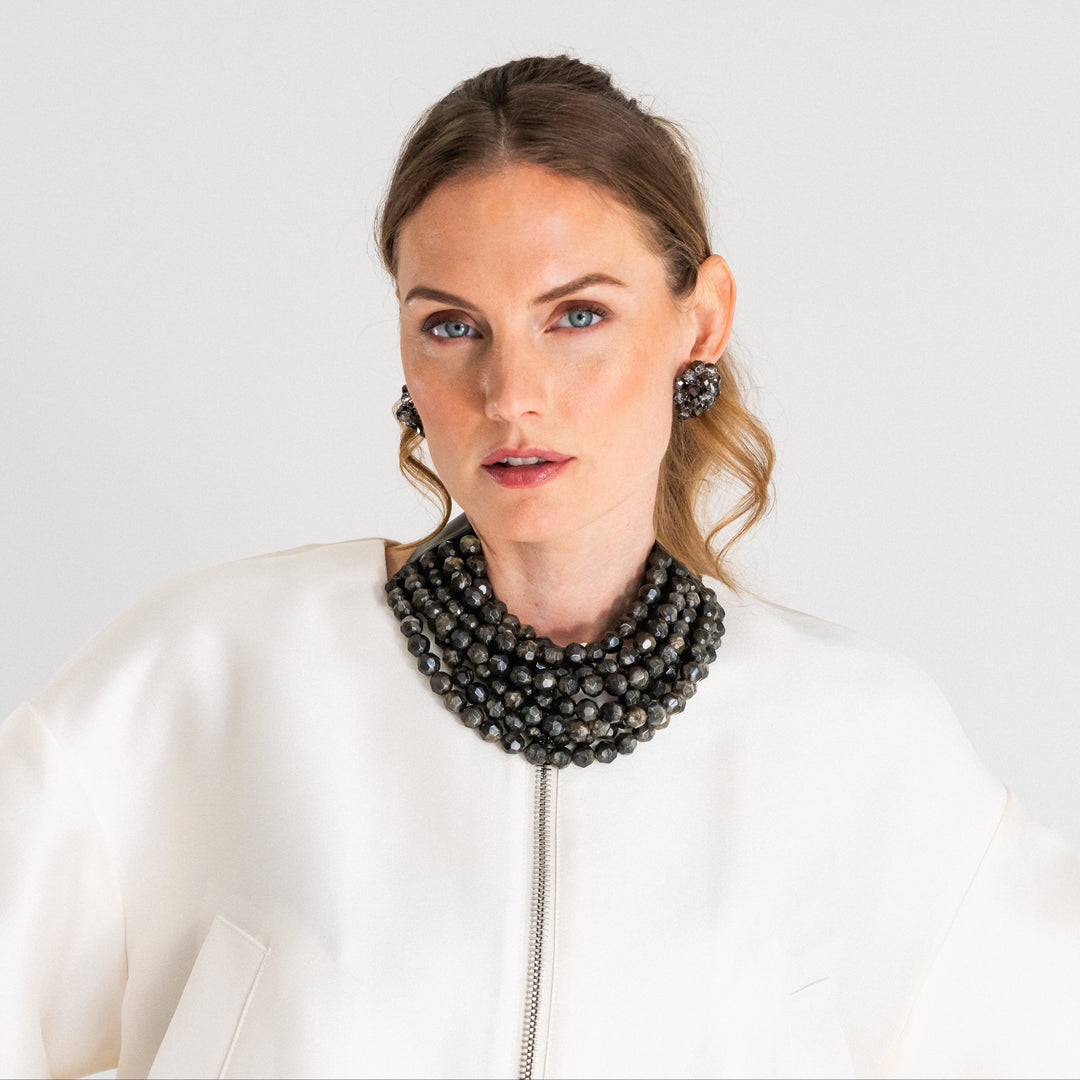 Bella Mineral Graphite Necklace