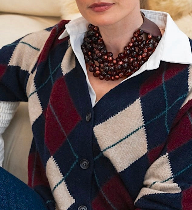 The Bubble Burgundy Necklace