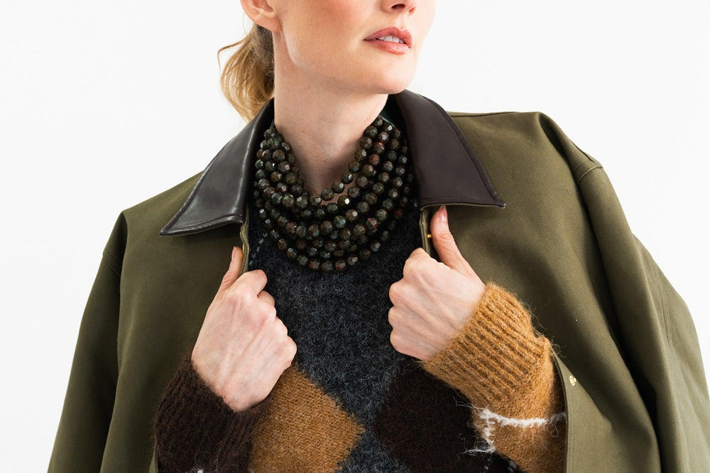 Bella Marble Rainforest Green Necklace