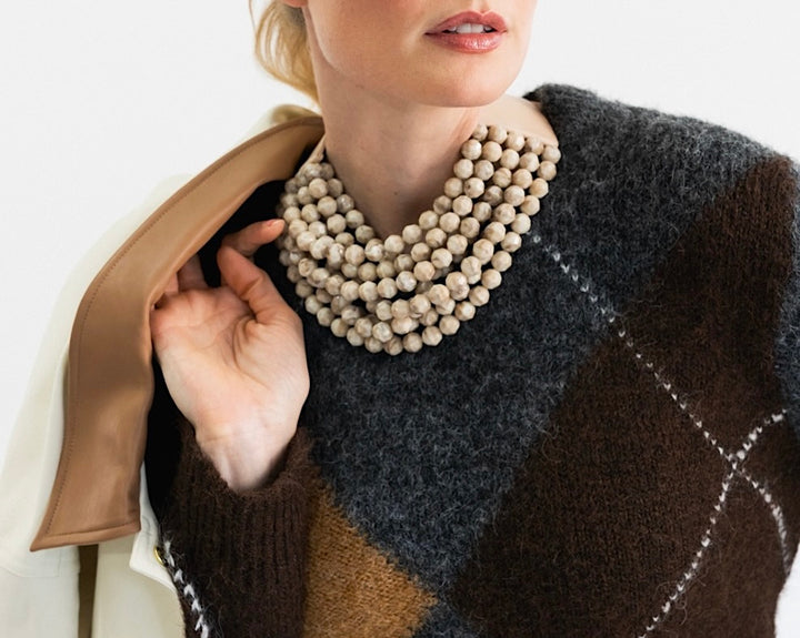 Bella Marble Mineral Necklace