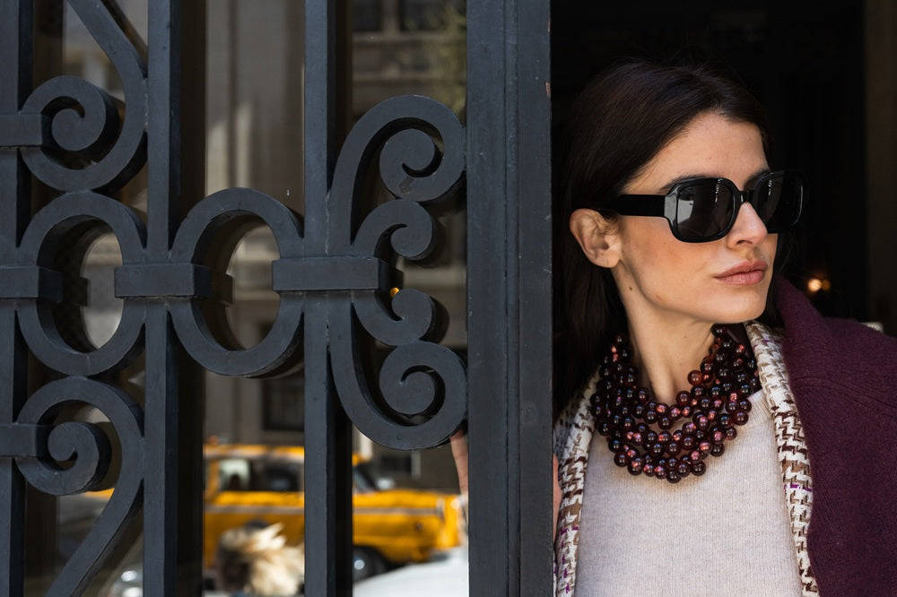 The Bubble Burgundy Necklace