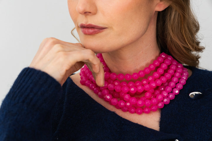 Bella Bright Pink Necklace -  Fairchild Baldwin
