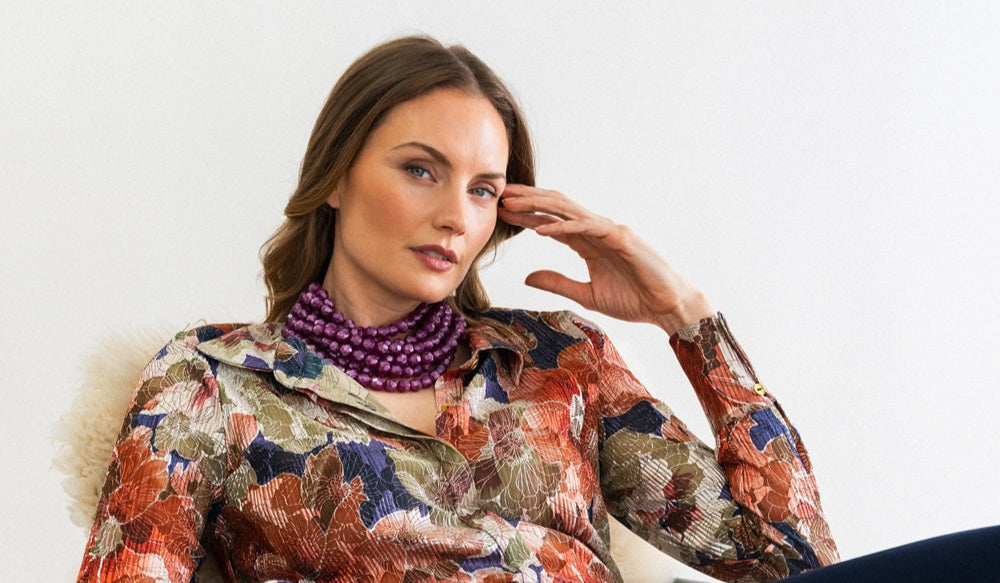 Bella Summer Orchid Necklace