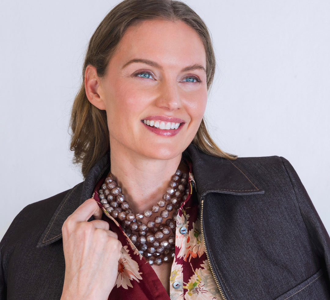 Bella Greige Necklace -  Fairchild Baldwin