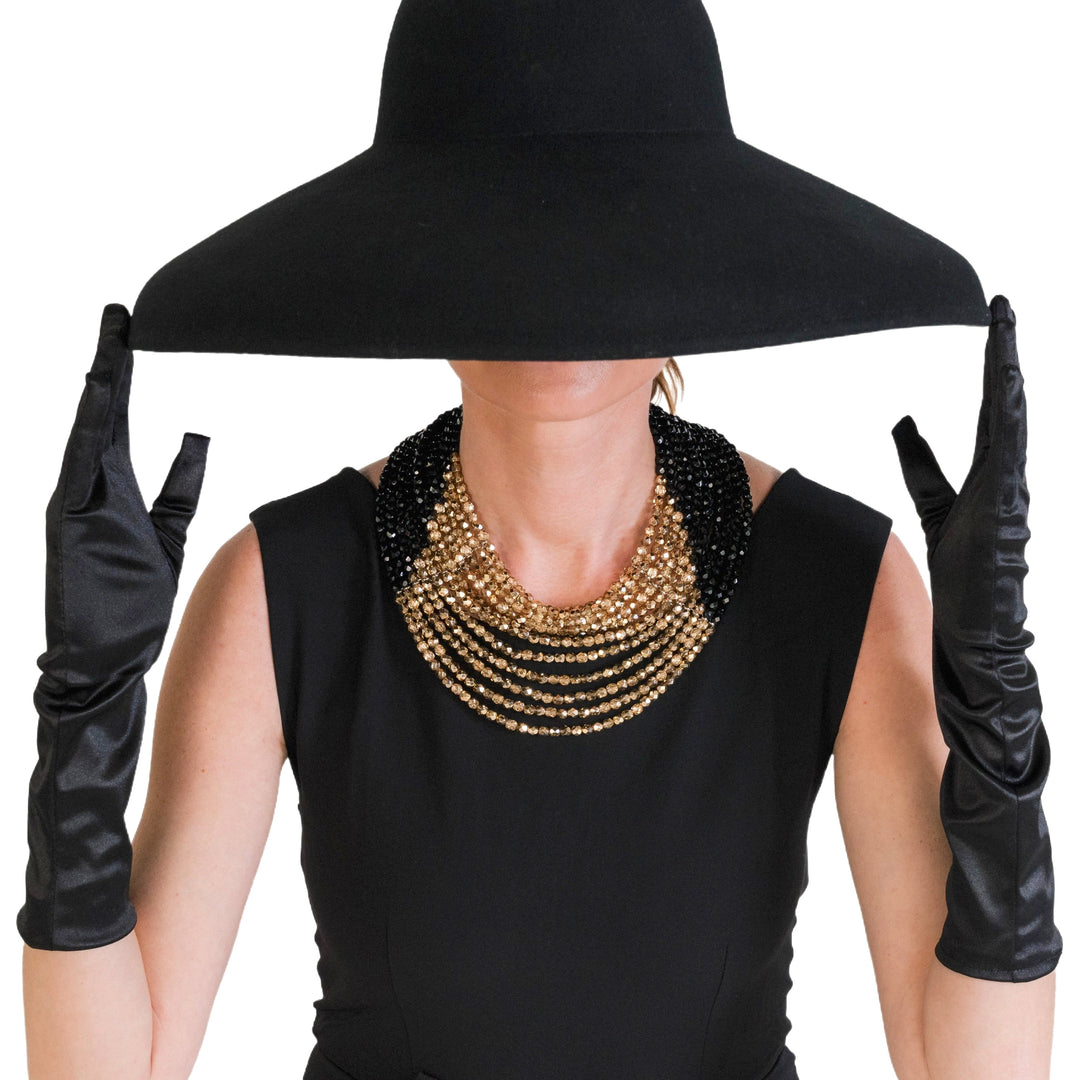Masai Jet Gold Necklace