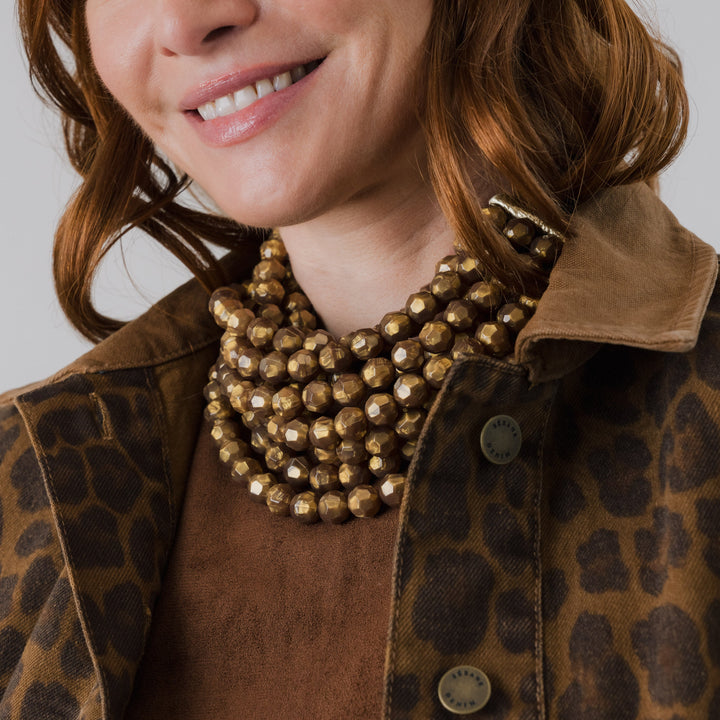 Bella Holiday Gold on Gold Necklace -  Fairchild Baldwin