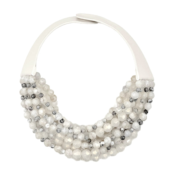 Chelsea Pearlized White Necklace