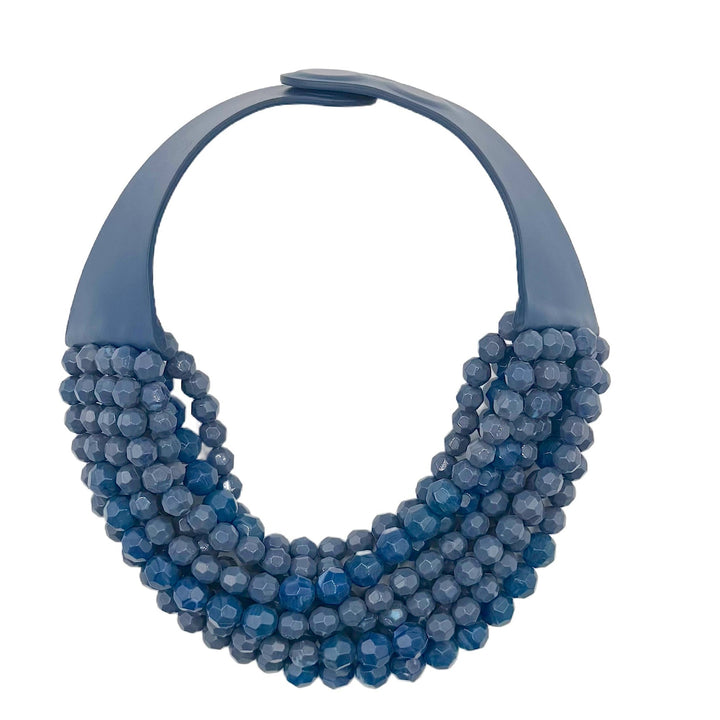 Bella Grace Marble Denim Necklace -  Fairchild Baldwin