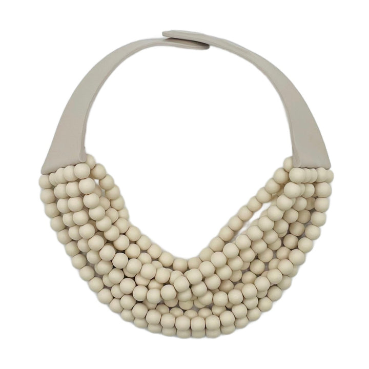 Medium Bella Matte Latte Necklace