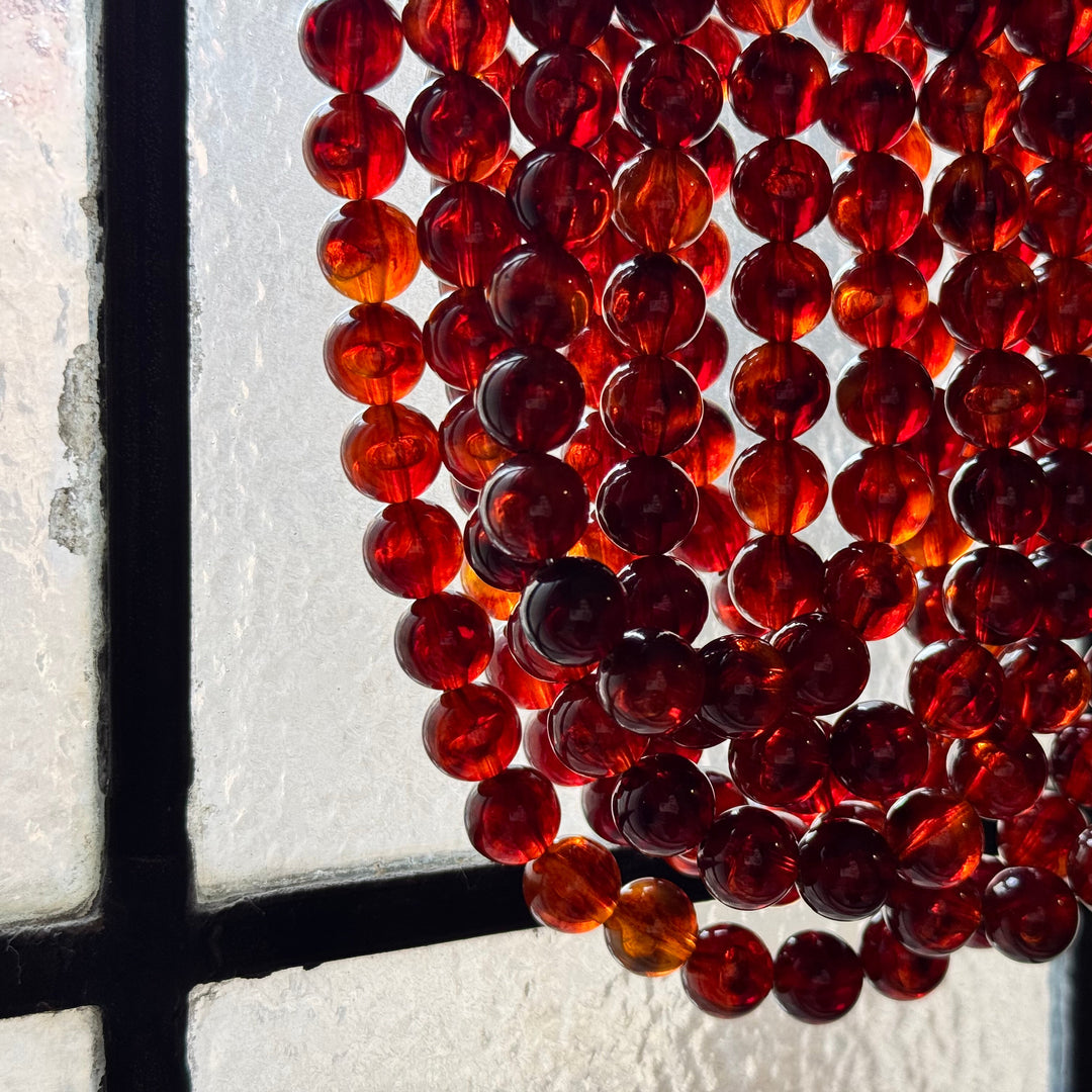 Round Bella Oxblood Necklace -  Fairchild Baldwin