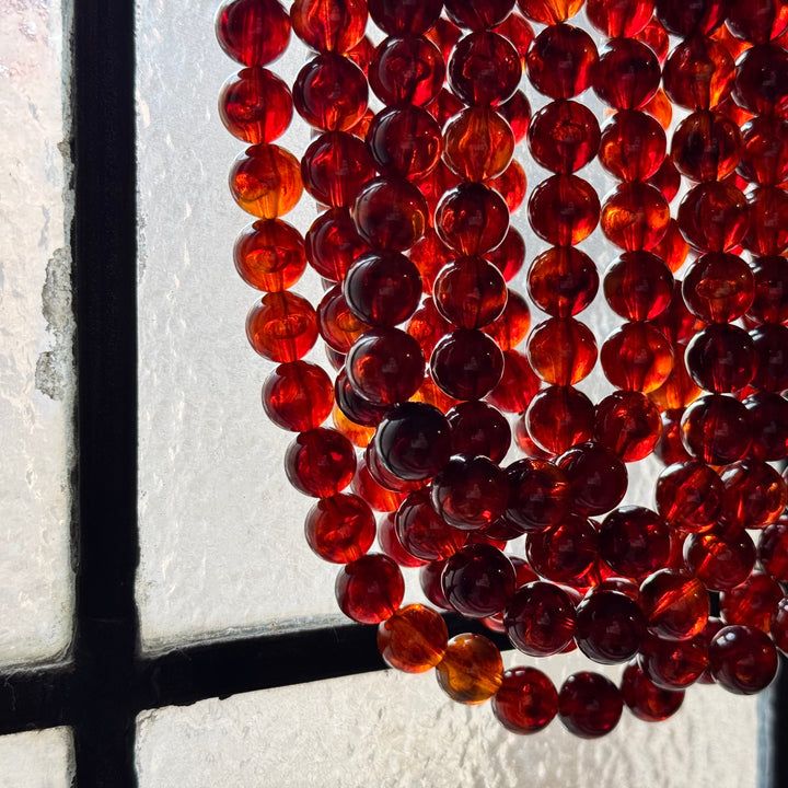 Round Bella Oxblood Necklace -  Fairchild Baldwin