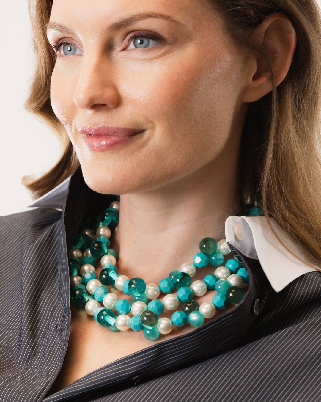 Gisella Aqua Necklace