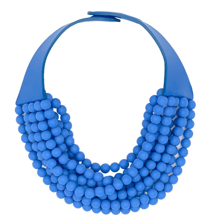 Medium Bella Matte Cobalt Necklace