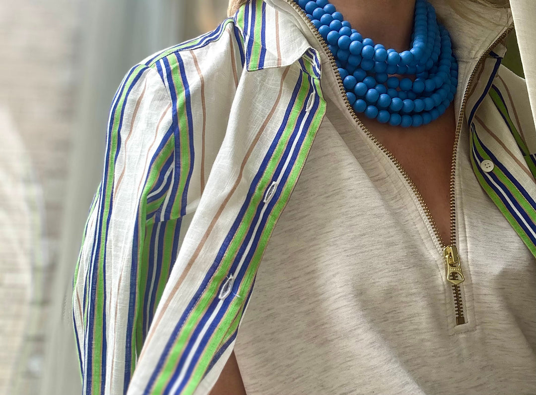Medium Bella Matte Cobalt Necklace