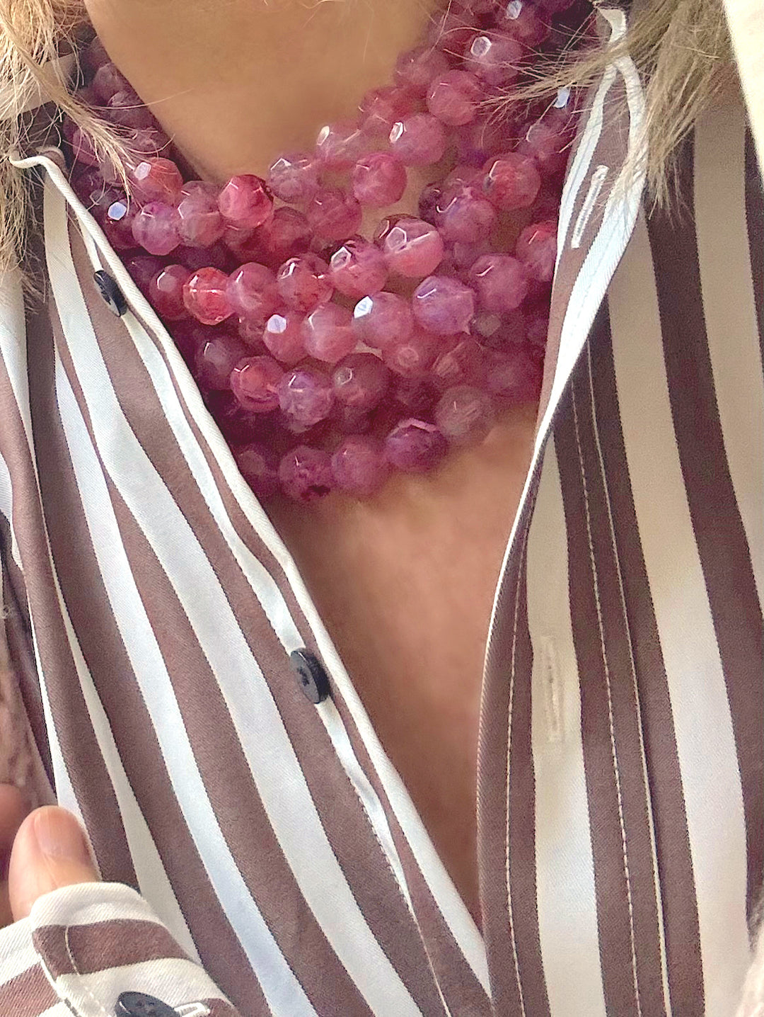 Bella Hibiscus Pink Necklace
