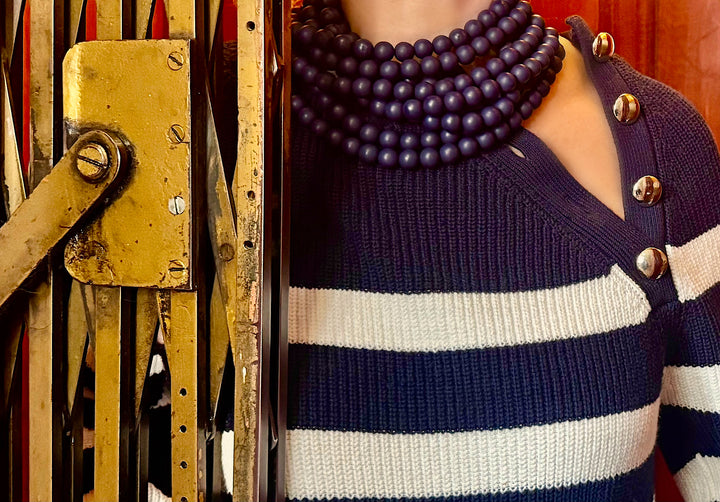 Bella Matte Navy Necklace