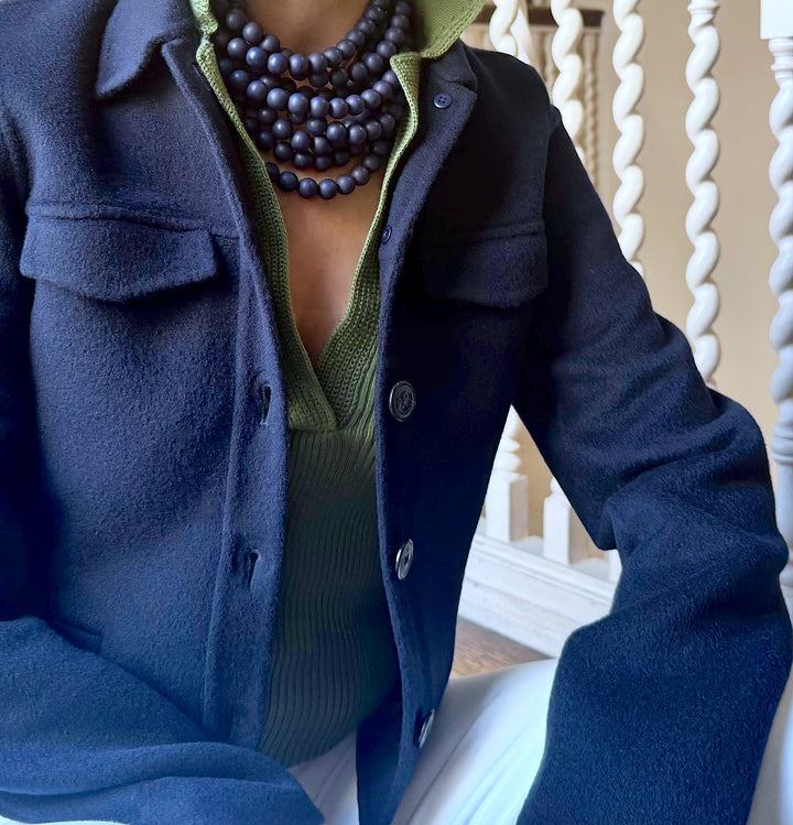 Bella Matte Navy Necklace
