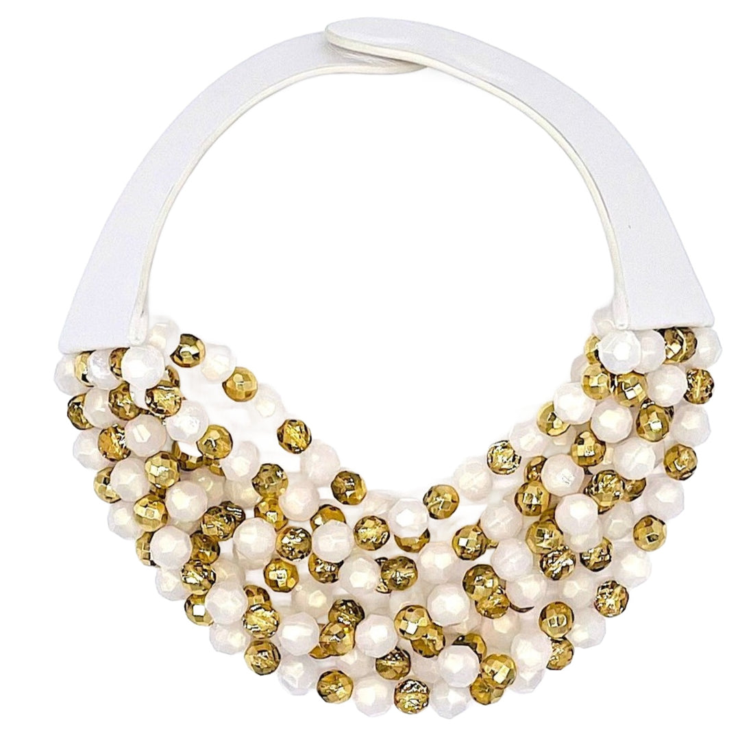 Bella Pearlized Gold Necklace