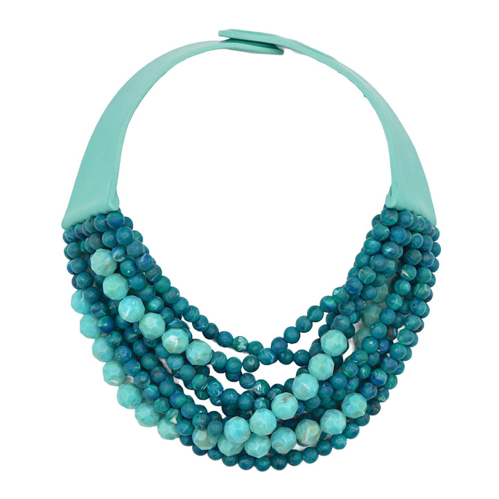 Marcella Marble Aqua Lagoon Necklace