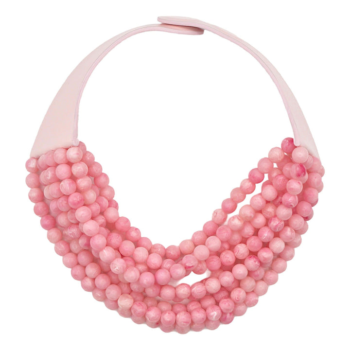 Medium Bella Matte Carnation Pink Necklace