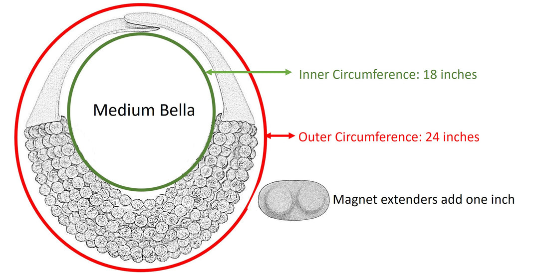 Medium Bella Matte Latte Necklace