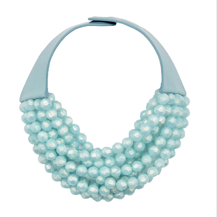 Bella Pearlized Blue Necklace
