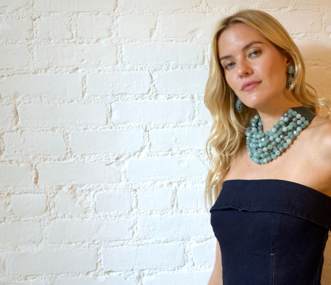 Bella Three Tone Evergreen Necklace -  Fairchild Baldwin