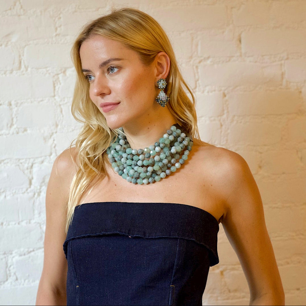 Bella Three Tone Evergreen Necklace -  Fairchild Baldwin