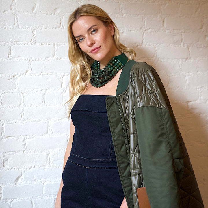 Gradated Bella Harvest Green Necklace -  Fairchild Baldwin
