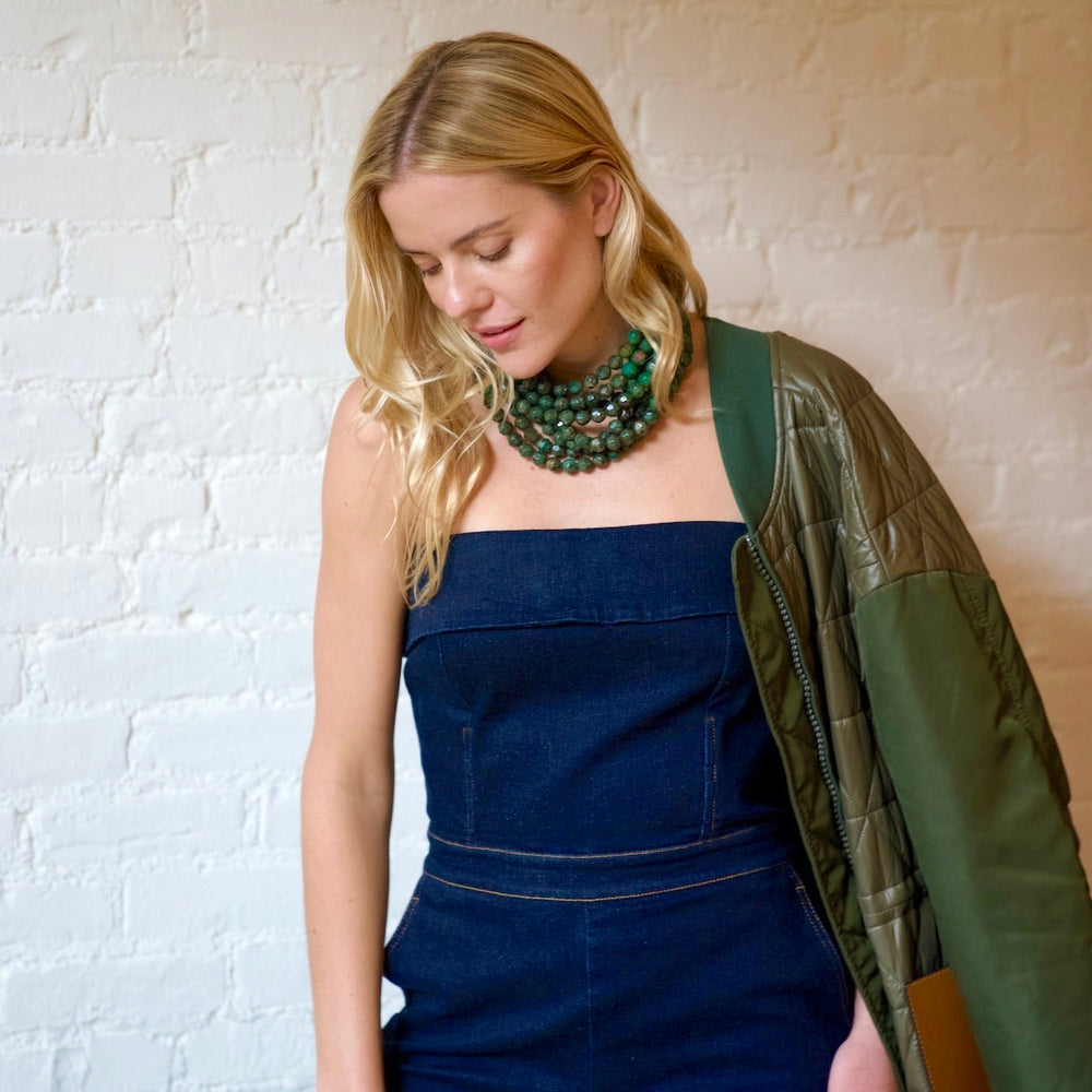 Gradated Bella Harvest Green Necklace -  Fairchild Baldwin