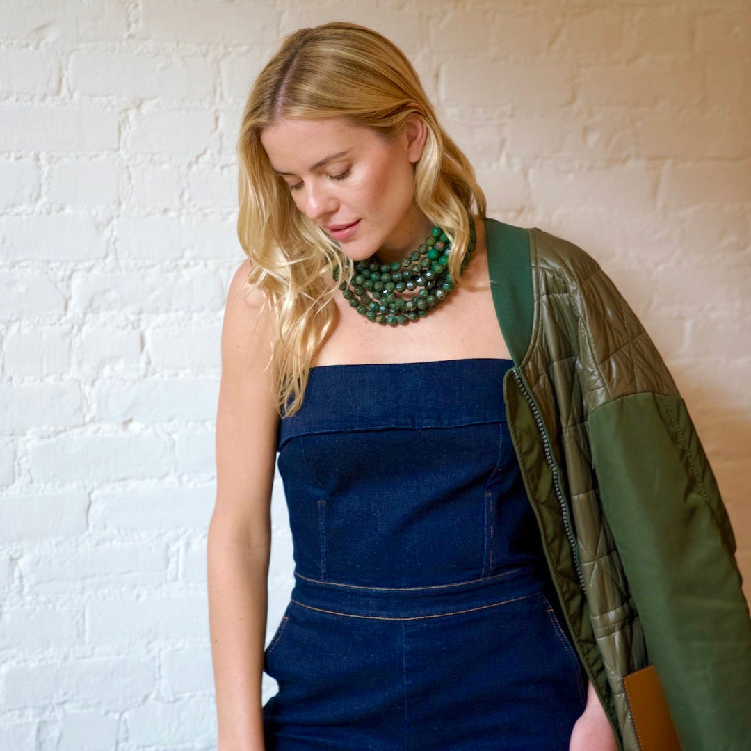 Gradated Bella Harvest Green Necklace -  Fairchild Baldwin