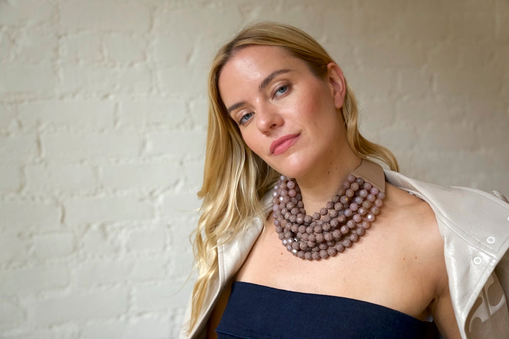 Gradated Bella French Taupe Necklace -  Fairchild Baldwin