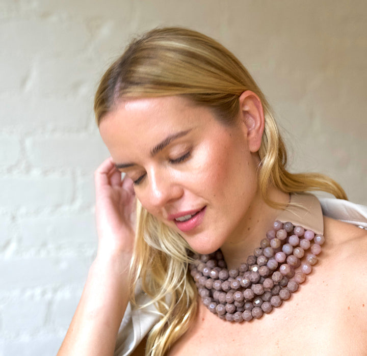 Gradated Bella French Taupe Necklace -  Fairchild Baldwin