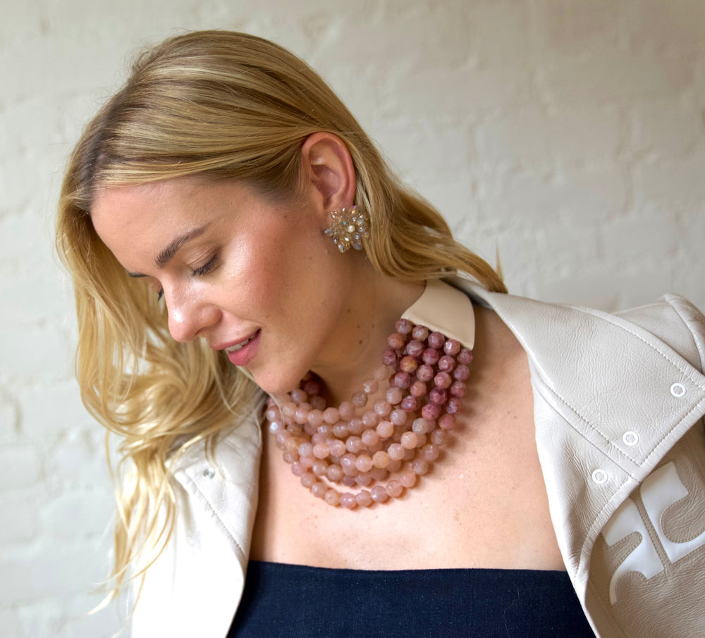 Gradated Bella Antique Rose Necklace -  Fairchild Baldwin