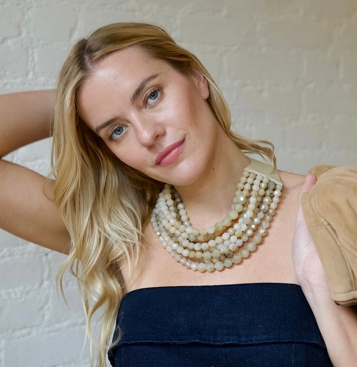 Bella Grace Honey Amber Necklace -  Fairchild Baldwin