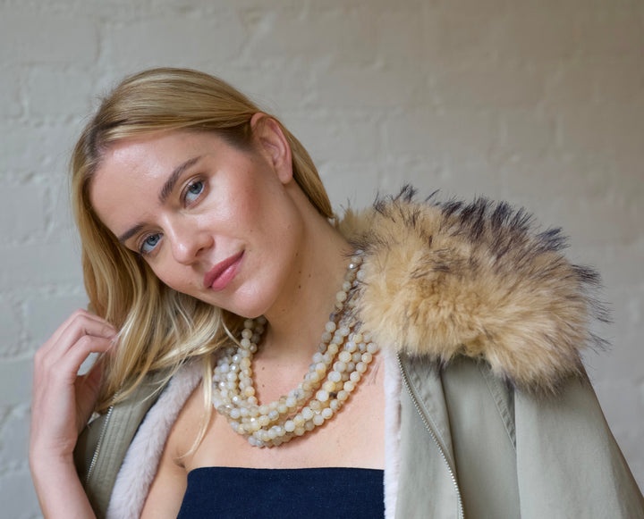 Helena Honey Amber Necklace -  Fairchild Baldwin