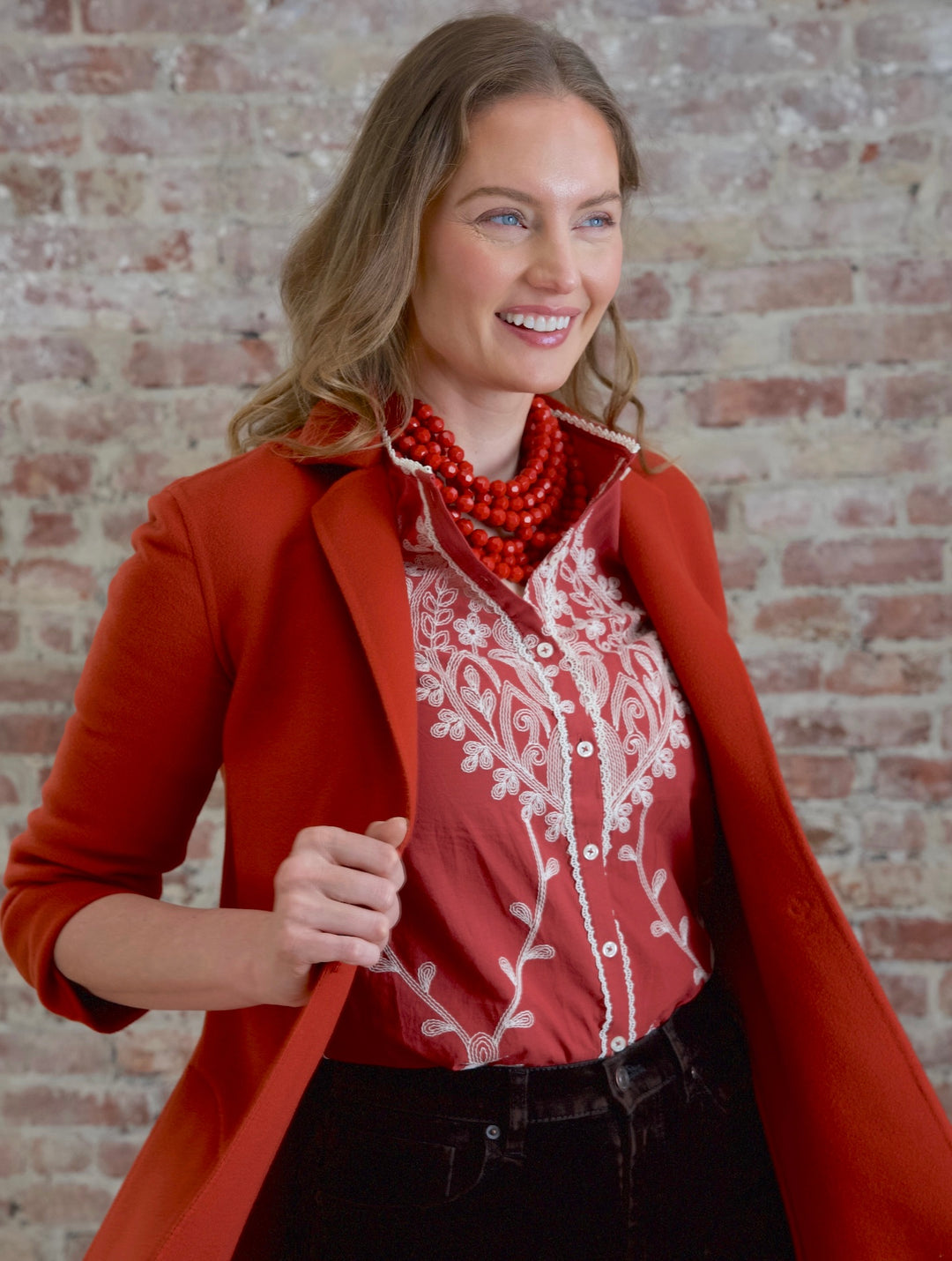 Bella Winter Coral Necklace -  Fairchild Baldwin
