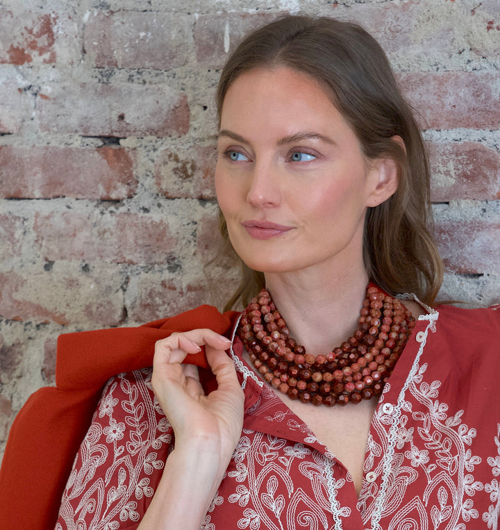 Bella Grace Rust Necklace